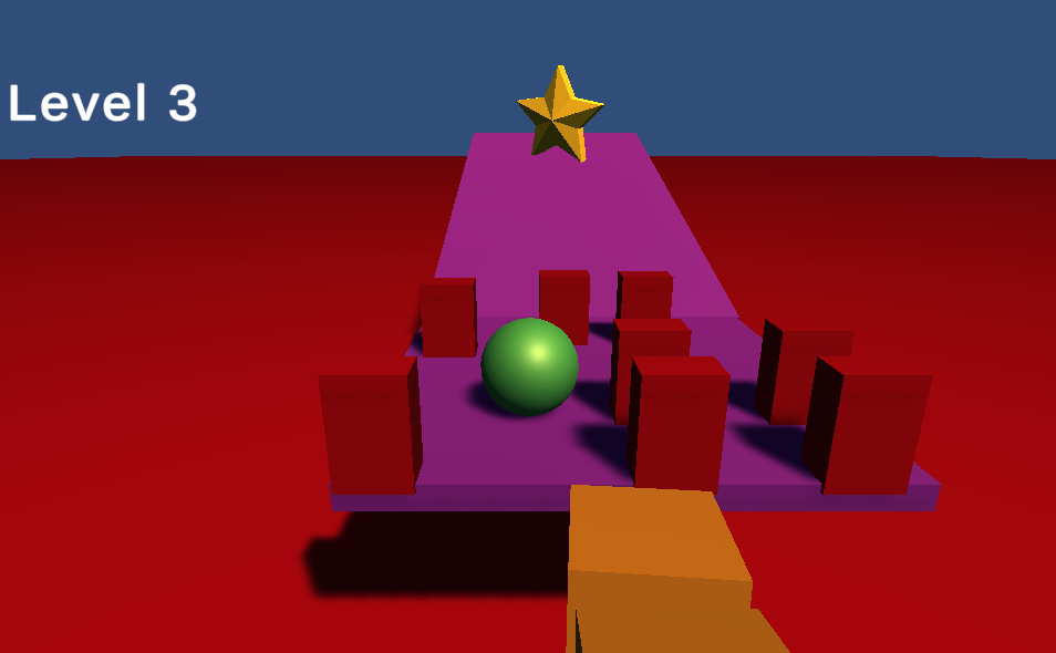 Red obstacles in Rolie Polie